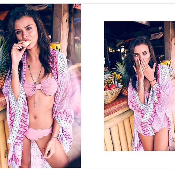 Bcbgmaxazria Shannan print tunic cover up xs/s